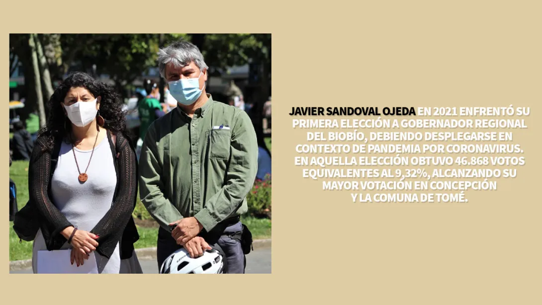 Javier Sandoval Ojeda - Primera elección a Gobernador Regional